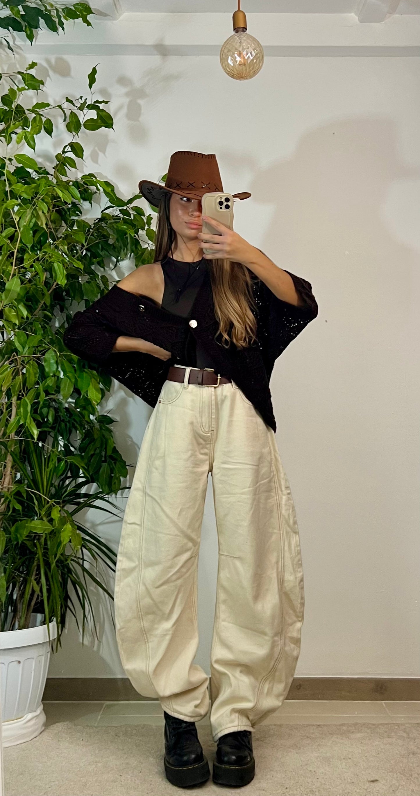 Cardigan marrone