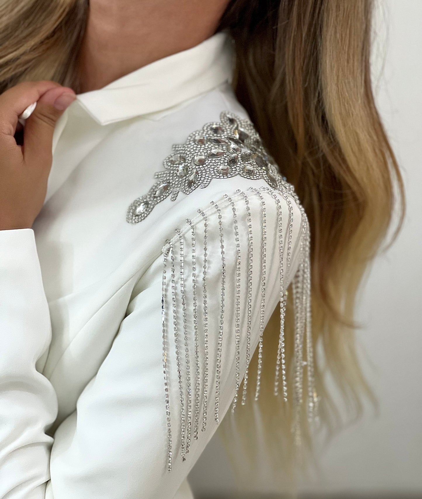 White Blazer Dress