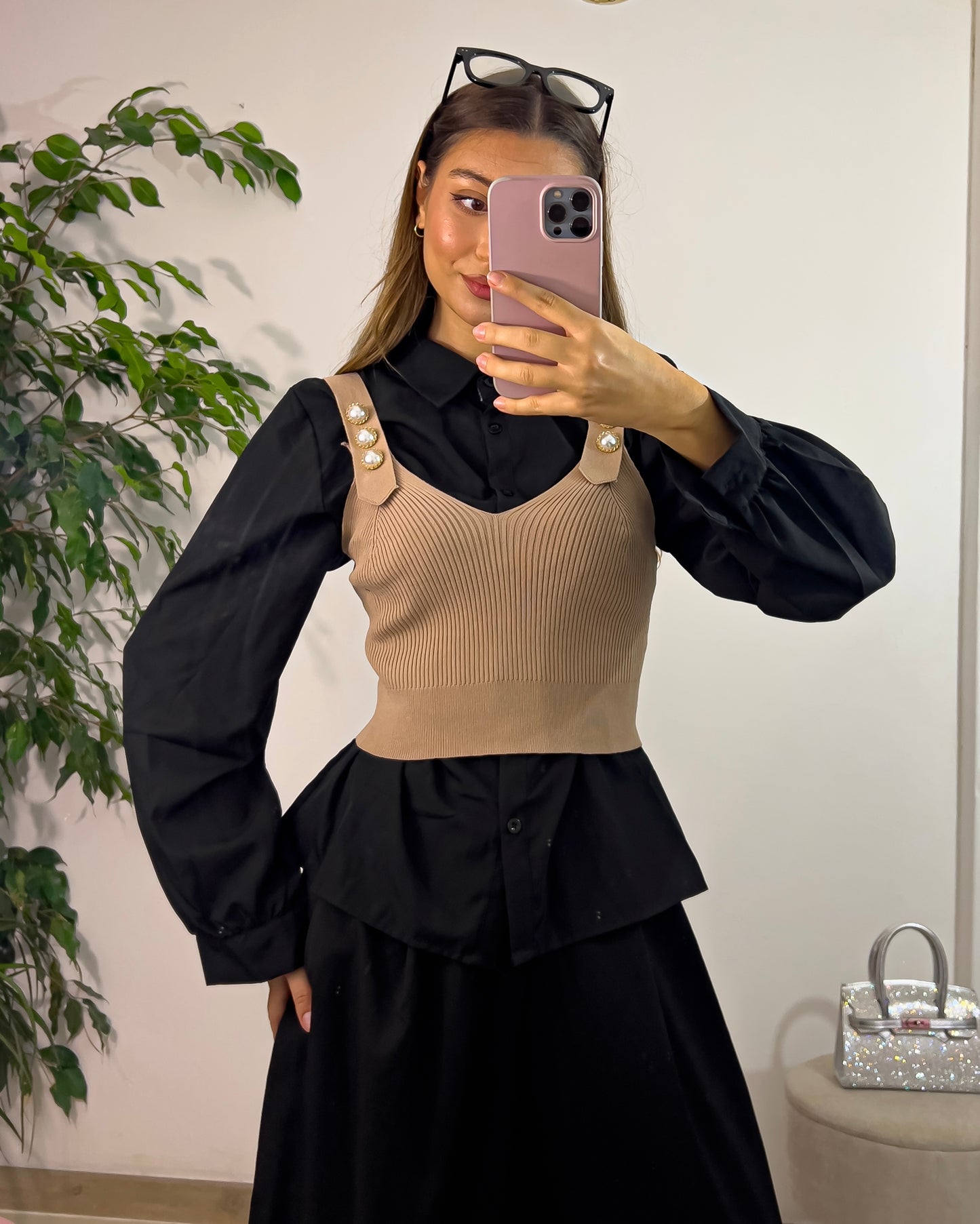 Camicia + Top NERO