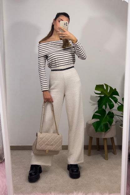 Minimal CREAM trousers