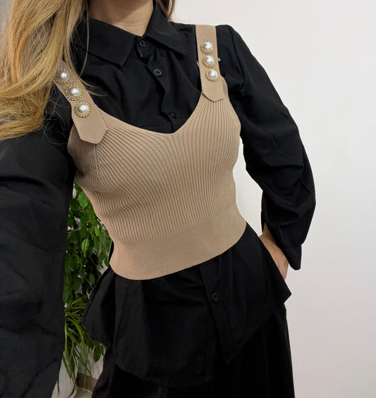 Camicia + Top NERO