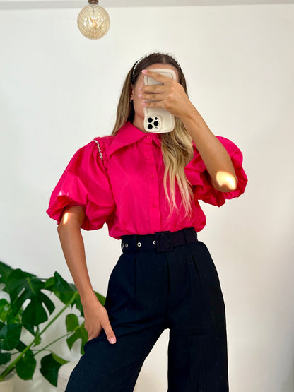 Green Puff Shirt