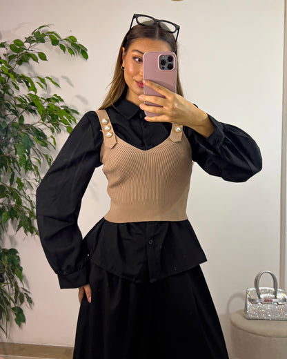 Camicia + Top NERO