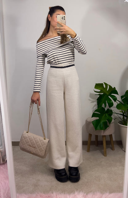 Minimal CREAM trousers