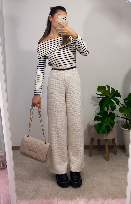 Minimal CREAM trousers