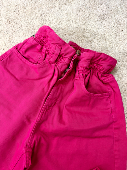 Fuchsia Ruched Jeans
