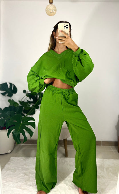 Daisy Tracksuit - GREEN
